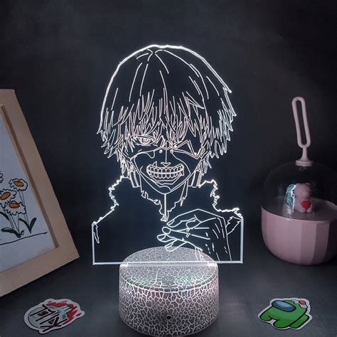 Anime Tokyo Ghoul Rysunek Kaneki Ken D Lampa Led