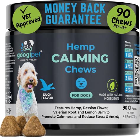 Googipet Hemp Calming Chews For Dogs Separation Anxiety