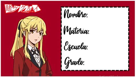 STICKER PARA NOMBRES Etiquetas De Nombre Escolares Clases De Anime