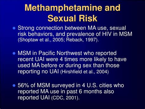 Ppt Party And Play The Drug Sex Fusion And Methamphetamine Abuse