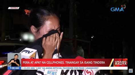 Lalaki Huli Nang Tangayin Ang Sling Bag Ng Tindera Na May Cellphone