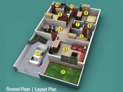 Ground Floor House Design Plan Floor Roma