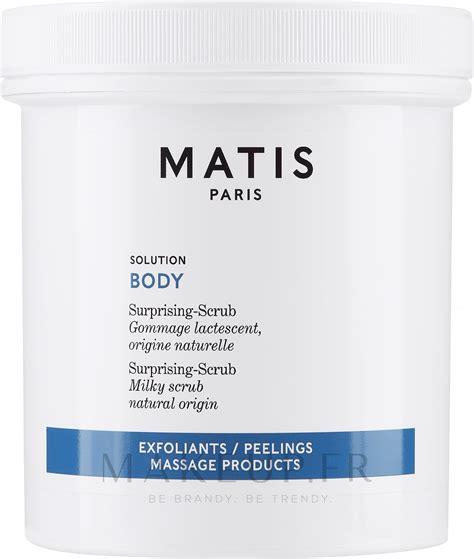 Matis Reponse Body Surprising Milky Scrub Gommage Pour Corps Makeup Fr