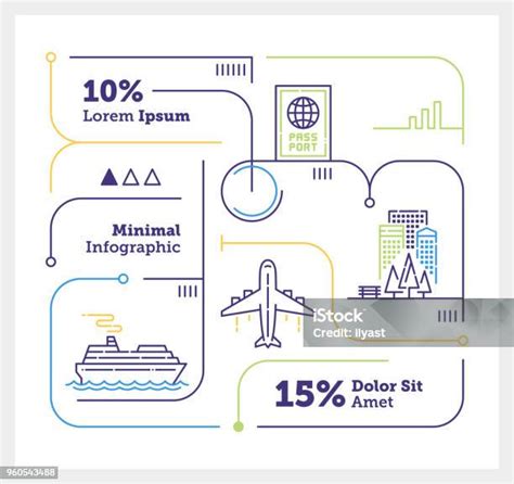 旅遊走勢圖表向量圖形及更多信息圖形圖片 信息圖形 單線 海 Istock