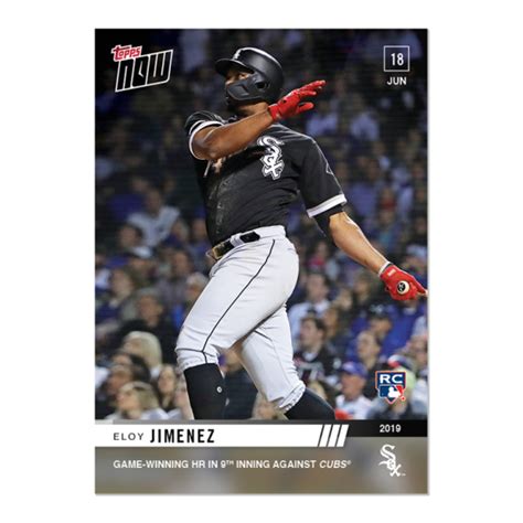 Eloy Jimenez MLB TOPPS NOW Card 394 Print Run 411