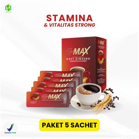 Jual Kopi G Max Minuman Penambah Stamina Pria Dewasa Original Kuat