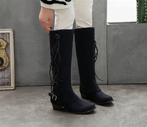 Bottes Cavalière à Franges Pour Femme • Sambottes