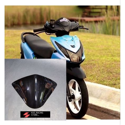 Jual Visor Honda Beat Fi Injeksi Hitam Kilap Free Double