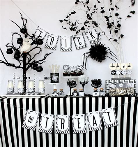 Black And White Party Decorations Centerpieces