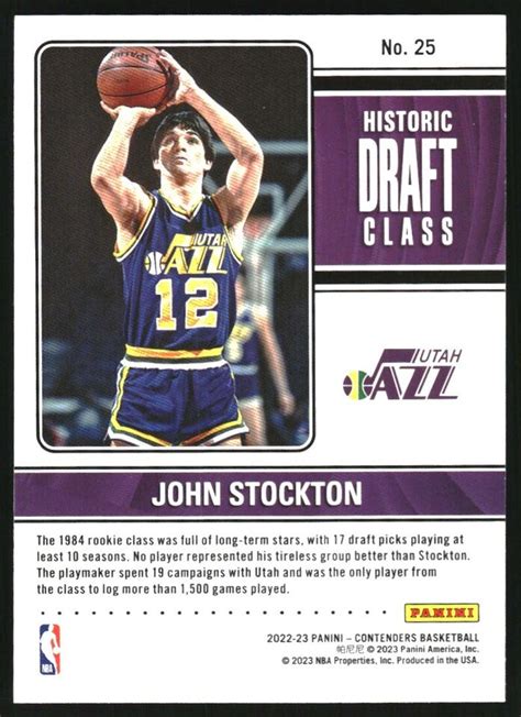 Panini Contenders Historic Draft Class Contenders John