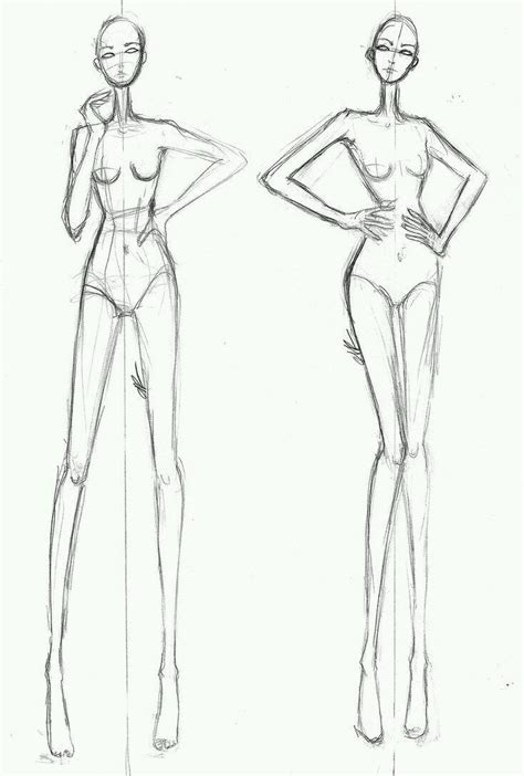 Base Para Croqui Tain Saporetti Fashion Model Drawing Fashion