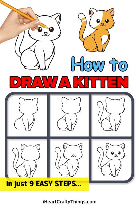 How To Draw A Realistic Kitten Step By Step