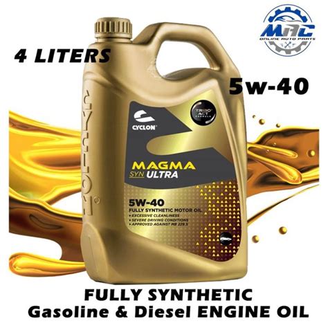 CYCLON Magma SYN ULTRA 5W 40 Fully Synthetic Motor Oil For Gasoline And