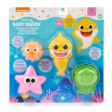 4-Pack Baby Shark Sensory Fun Friends Baby Fidget Toys $9.37 + Free ...