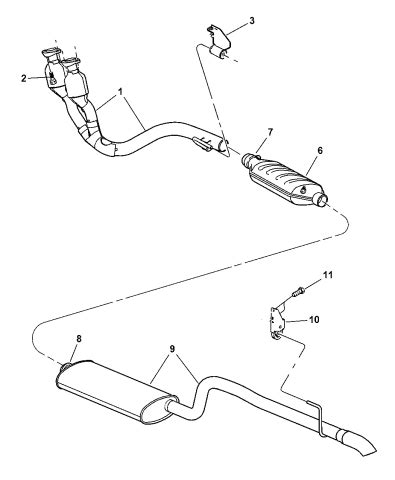 Exhaust System - 2004 Jeep Grand Cherokee