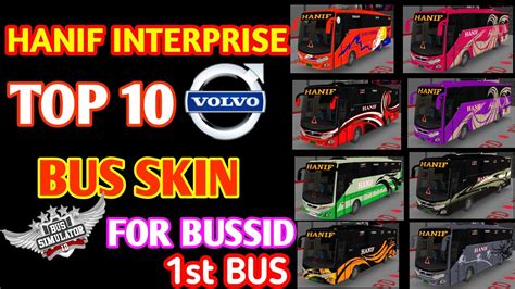 Bussid Hanif Enterprise Top 10 Volvo Bus Livery For Bussid JBHD Bus