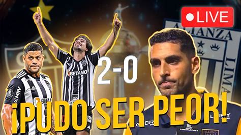 DECEPCIÓN EN BRASIL ATLÉTICO MINEIRO 2 0 ALIANZA LIMA Y PUDO SER PEOR