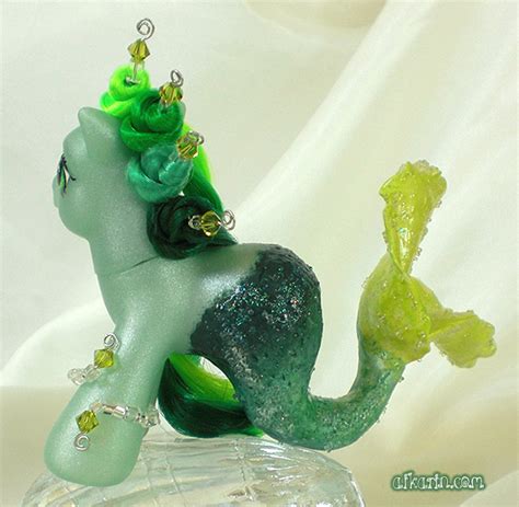 baby sea lettuce - g3 merpony mermaid custom my little pony by aikarin