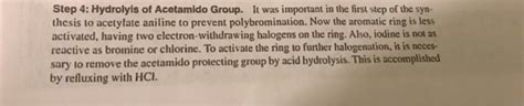 Solved Part D Synthesis Of Bromo Chloroaniline From Chegg