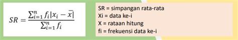 Rumus Simpangan Rata Rata Cara Menghitung Dan Contoh Soal