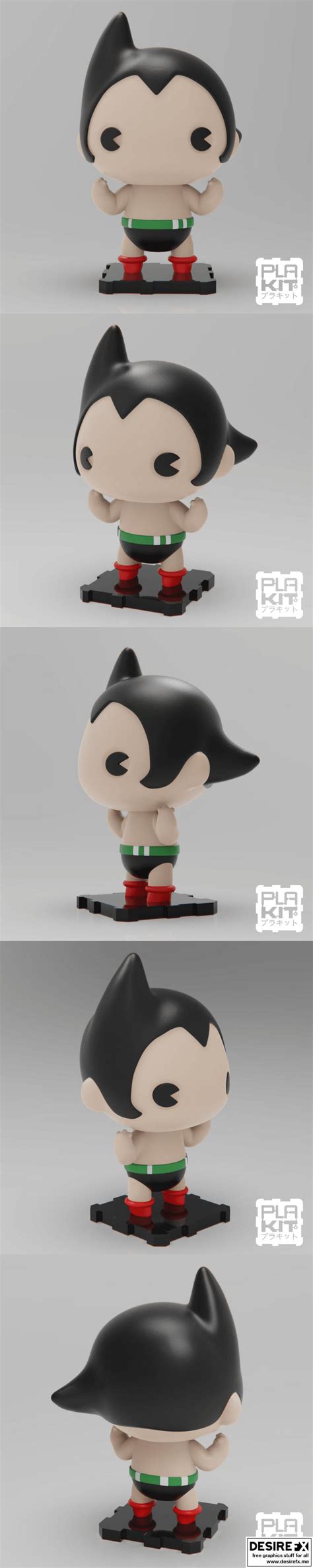 Desire FX 3d Models PlaKit Tetsuwan Atom Astroboy 3D Print Model