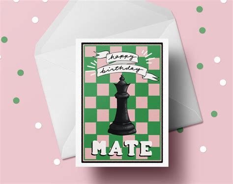 Funny Chess Birthday Card Biodegradable Recycled Paper Chess Lover T Punny Greetings Cards