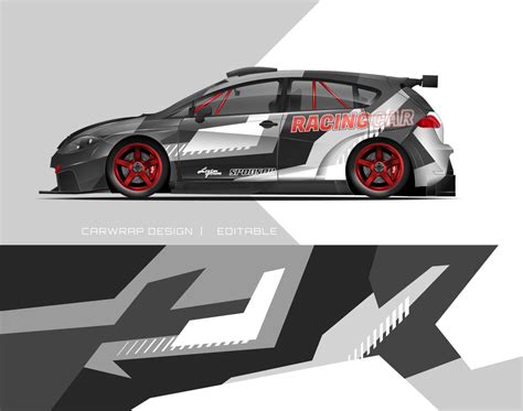 Car wrap design modern racing background design for vehicle wrap ...