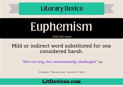 euphemism examples  literature classic  modern insights