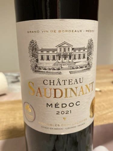 2021 Château Saudinant Médoc Vivino US