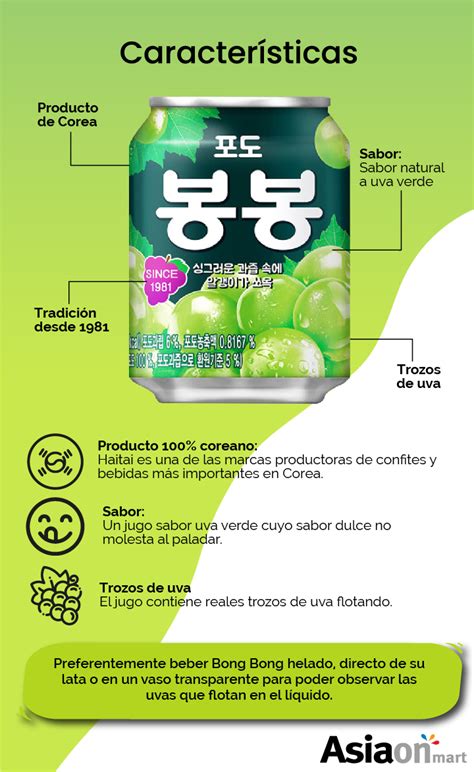 Haitai Bong Bong Jugo De Uva 12 Pack Delicioso Y Refrescante Asiaon