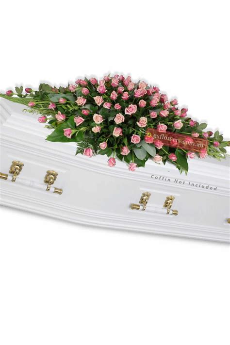 Beautiful Funeral Casket Fresh Flower Fast Delivery Melbourne