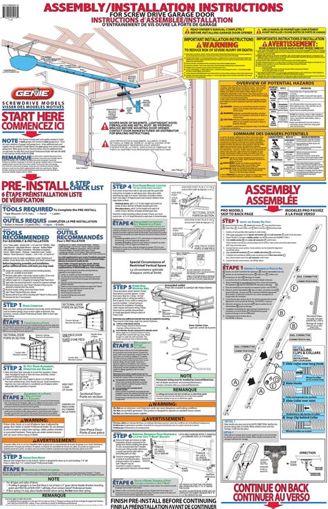 Genie Garage Door Opener Installation Instructions | Dandk Organizer