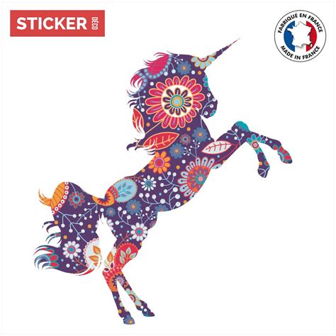 Sticker Licorne Nocturne Stickers Animaux Stickerdeco Fr