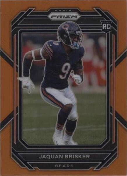 2022 Panini Prizm Rookies Orange Prizm 391 Jaquan Brisker 249 RC