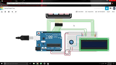 Unidad Iii Practica Arduino Tinkercad Keypad Display Lcd 16x2 Youtube