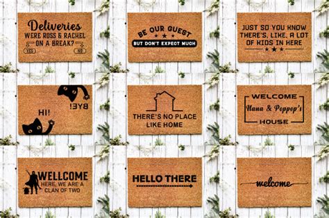 Doormat Design Bundle Svg Png Eps Graphic By Merch Market · Creative