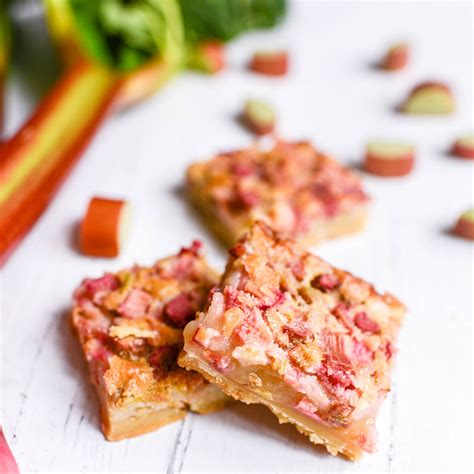 Rhubarb Custard Bars Recipe Tikkido