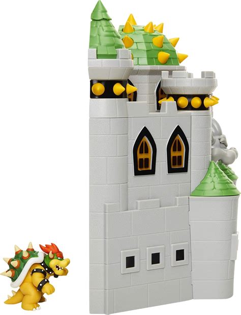 Buy Super Mario 400204 Nintendo Deluxe Bowsers Castle Playset مع 25