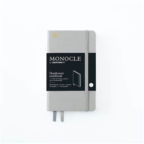 Notizbuch A Monocle Hardcover Nummerierte Seiten Light Grey