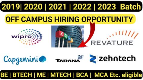 OFF CAMPUS DRIVE FOR 2021 BATCH Off Campus Drive For 2022 Batch OFF