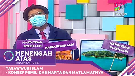 Menengah Atas Ting Tasawwur Islam Konsep Pemilikan Harta