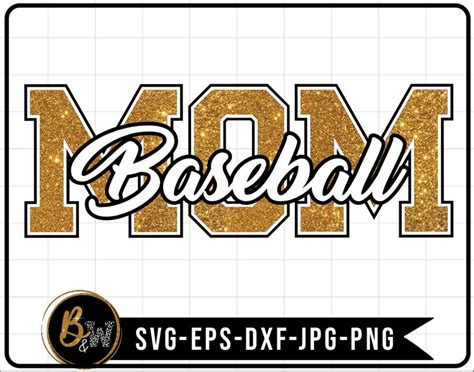 Baseball Mom Svg Mom Svg Baseball Svg Baseball Clipart Etsy