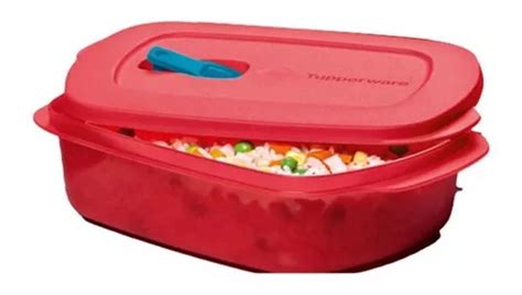 Tupperware Cristalwave Retangular 1 Litro Tigela Microondas