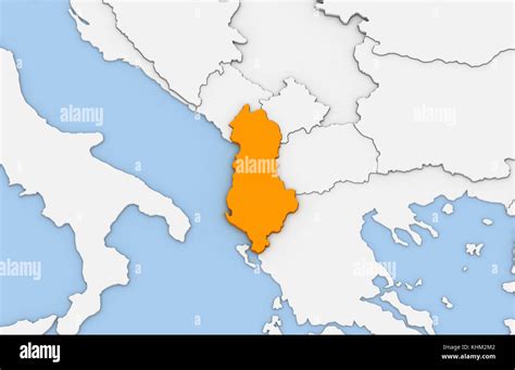 Map Of Albania High Resolution Stock Photography And Images Alamy