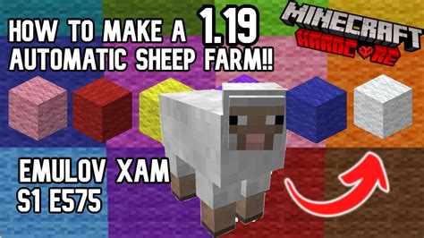 How To Make A Automatic Sheep Farm Minecraft Hardcore Let S Play