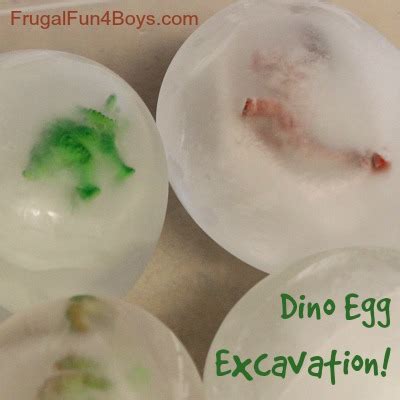 Dinosaur Activity for Kids - Ice Eggs Excavation - Frugal Fun For Boys ...