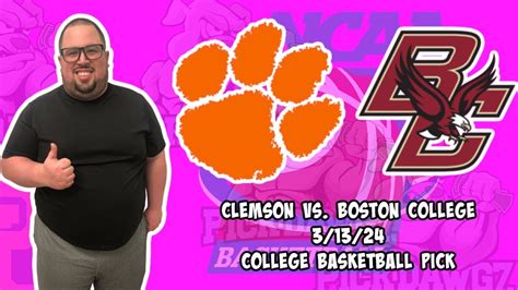 Clemson Vs Boston College 3 13 24 Free College Basketball Picks And Predictions Ncaab Pick