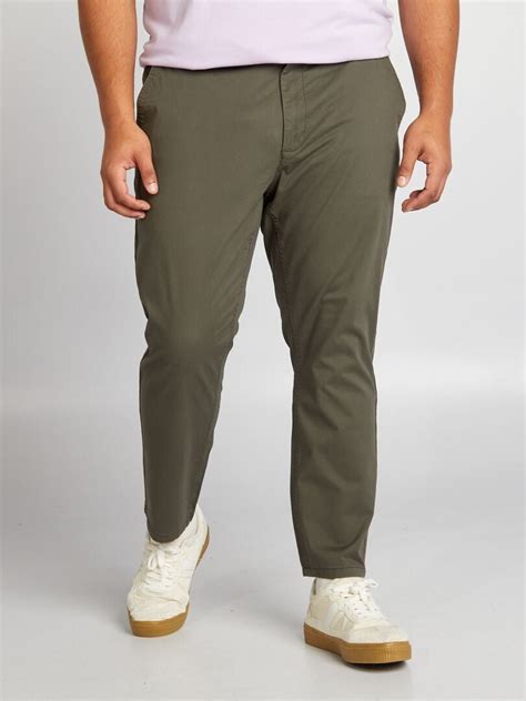 Pantal N Chino Slim L Kaki Kiabi