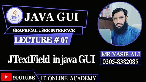7 Java Swing JTextField In Java GUI In Pashto Urdu JTextField