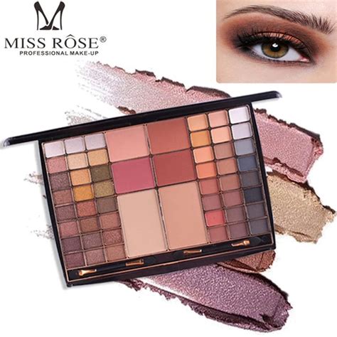 MISS ROSE 54 Color Shimmer Matt Pearl Glitter Eye Shadow Palette Paleta